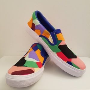 Vera Bradley Multicolor Canvas Slip On Sneakers 10